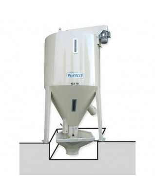 Vertikálna miešačka kŕmnych zmesí zabudovaná do podlahy od 300 kg do 5 000 kg